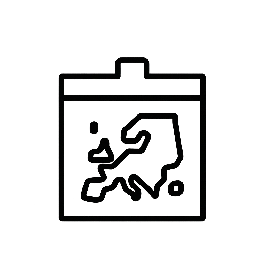 Designed and Shipped from Europe icon