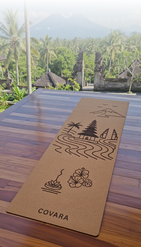 COVARA cork yoga mat hero